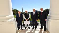 PM Narendra Modi with Quad members - US President Joe Biden, Japanese PM Yoshihide Suga and Australian PM Scott Morrison.