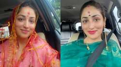 Yami Gautam offeres her prayers at Dakshineswar temple