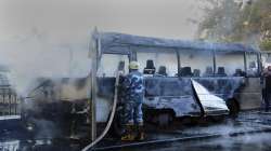 Roadside bombs, military bus, Syria capital, killings in blast, latest international news updates, c