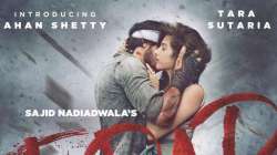 Tadap poster featuring Ahan Shetty, Tara Sutaria