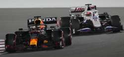 Red Bull driver Max Verstappen of the Netherlands in action during qualifying session in Lusail, Qat