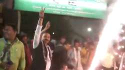 JD(U) celebrates after winning by-poll election at two assembly seats.