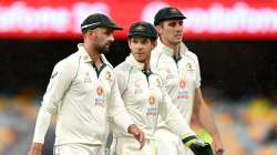 Nathan Lyon, Tim Paine, Pat Cummins,