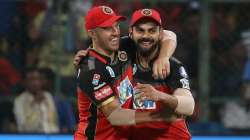 File photo of AB de Villiers (left) with Virat Kohli.