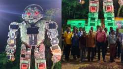 ITI Berhampur students create 30-feet-high e-waste sculpture of robot