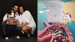 Neha Dhupia, Angad Bedi's daughter Mehr gets handmade birthday card from Inaaya