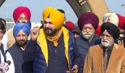 Navjot Singh Sidhu reaches Kartarpur Corridor to visit Gurdwara Darbar Sahib today