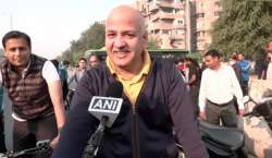 Take out at least a day to travel via cycle, Manish Sisodia urges Delhiites amid rising air pollution concerns