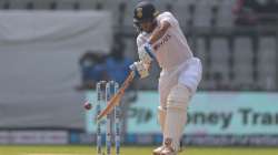 Shubman Gill while playing a shot in the ongoing second Test against New Zealand in Mumbai