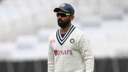 Ajinkya Rahane of India during a nets session