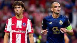 File photo of Atletico Madrid's Joao Felix (left) with FC Porto's Pepe.