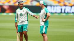 Australia's head coach Justin Langer talking to Steve Smith. (File Photo)