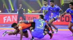 A moment from U Mumba vs Tamil Thalaivas match in PKL 8