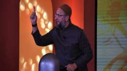 Asaduddin Owaisi at Chunav Manch 2022.