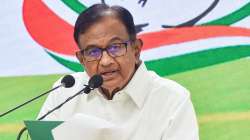 Former finance minister and Congress leader P Chidambaram