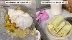 Delhi eatery serves masala dosa ice cream roll in viral video. Netizens say, 'Bhai kyun banate ho ai