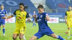 A moment from Hyderabad FC vs Chennaiyin FC match in ISL 2021-22