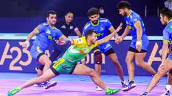 Ajinkya Pawar during raid against Tamil in PKL 2021-22. 