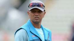 India head coach Rahul Dravid during India's practice session. 