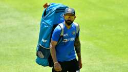 Team India's Test skipper Virat Kohli during the Indian national cricket team training session 