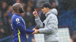 File photo of Chelsea striker Romelu Lukaku (left) with the club's manager Thomas Tuchel. 