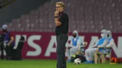 Thomas Dennerby India head coach looks during the AFC Women's Asian Cup match between India and Iran