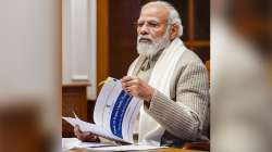 Prime Minister Narendra Modi chairs the review meeting on Covid-19 situation, through video conferencing, in New Delhi