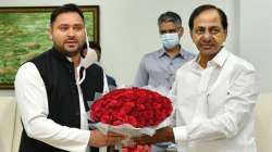 Tejashwi Yadav meets KCR in Hyderabad