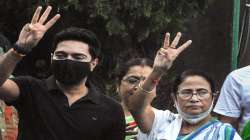 Abhishek Banerjee with Mamata Banerjee