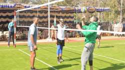 Akshay Kumar plays volleyball match with ITBP jawans