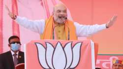 Union Home Minister, Amit Shah at a rally in Ballia, Uttar Pradesh.?