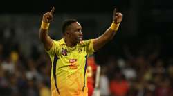 Dwayne Bravo of CSK celebrates after taking a wicket (File Photo)