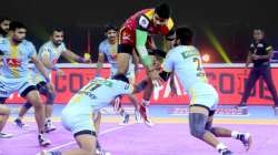 File photo of Bengaluru Bulls playing against UP Yoddha in a Pro Kabaddi League season 8.