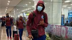 West Indies team arrive in Ahmedabad for their ODI series starting on February 6 against India.