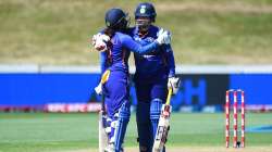 Indian women batters celebrate with each other during a white ball game (File photo)