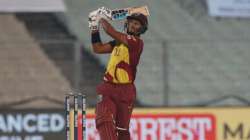 WI's Nicholas Pooran batting against India in the 1st T20I at Eden Gardens, Kolkata.