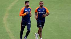 File photo of India cricketers Shikhar Dhawan and Shreyas Iyer.