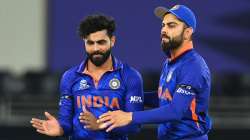 File photo of former India skipper Virat Kohli and Ravindra Jadeja.