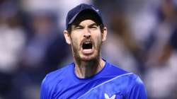 Great Britain's Andy Murray reacts against Australia's Christopher O'Connell during day eight of the Dubai Duty-Free Tennis in Dubai on Monday night.