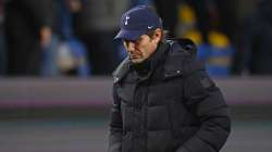 Tottenham manager Antonio Conte leaves the field after the Premier League match against Burnley at T