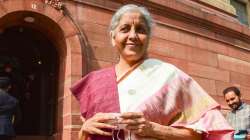 Union Finance Minister Nirmala Sitharaman at Parliament on the day of presentation of the Union Budget 2022-23, in New Delhi, Tuesday, Feb 1.