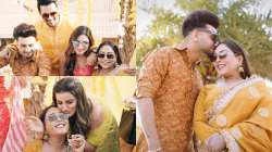 Afsana Khan, Saajz Haldi ceremony pics