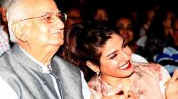 Raveena Tandon with her father Ravi Tandon