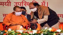 UP Minister Sidharth Nath Singh with Yogi Adityanath