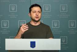 Ukrainian president Volodymyr Zelensky