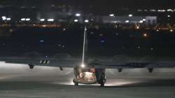 U.S. Army soldiers unload equipment from a transport plane at the Rzeszow-Jasionka airport in southeastern Poland, on Friday, Feb. 4, 2022. Poland's Defense Ministry says that additional U.S. troops begin arriving in Poland after President Joe Biden ordered the deployment of 1,700 soldiers to the country to demonstrate America’s commitment to NATO’s eastern flank amid fears of a Russian invasion of Ukraine.