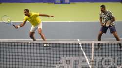 Ramkumar Ramanathan (left) with Rohan Bopanna