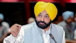 Punjab Chief Minister Bhagwant Mann addresses the Punjab Vidhan Sabha session, in Chandigarh.