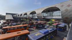 View of newly inaugurated skywalk connecting New Delhi railway station to metro station, in New Delhi.?