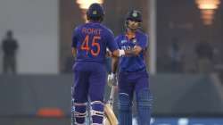 Indian batters engage in a fist bump during a white-ball game (File photo) 